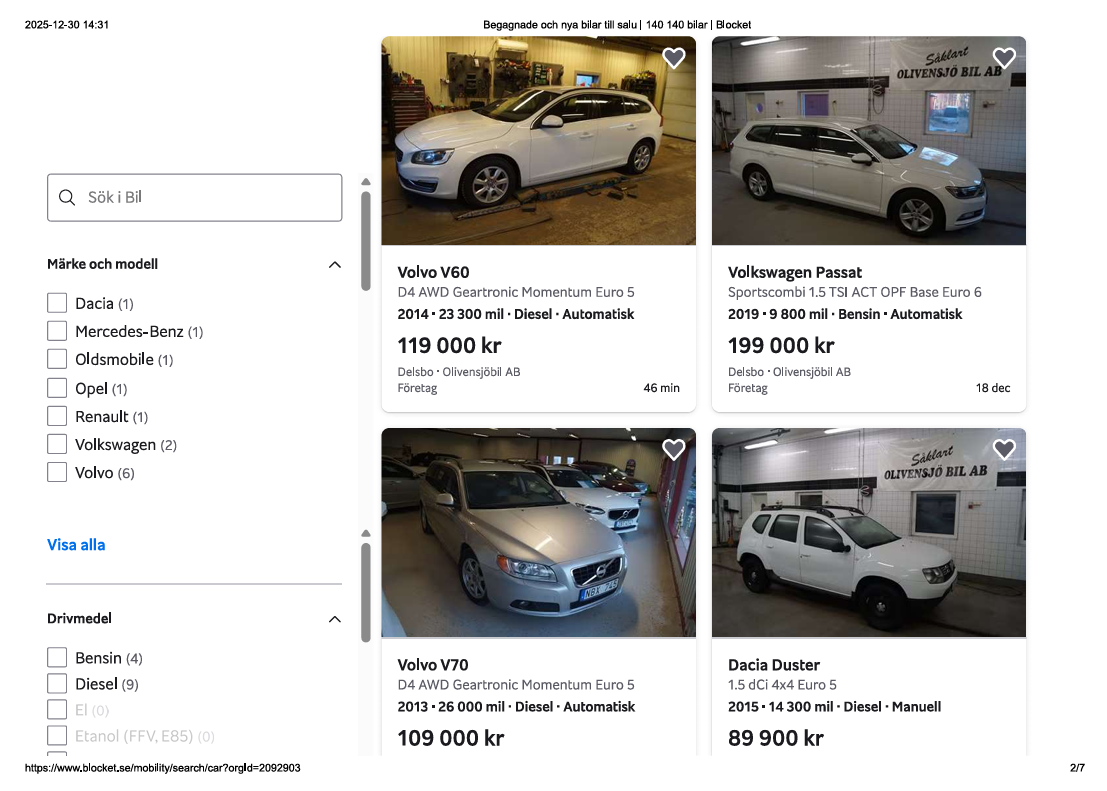 Exempel på inventarielista PDF